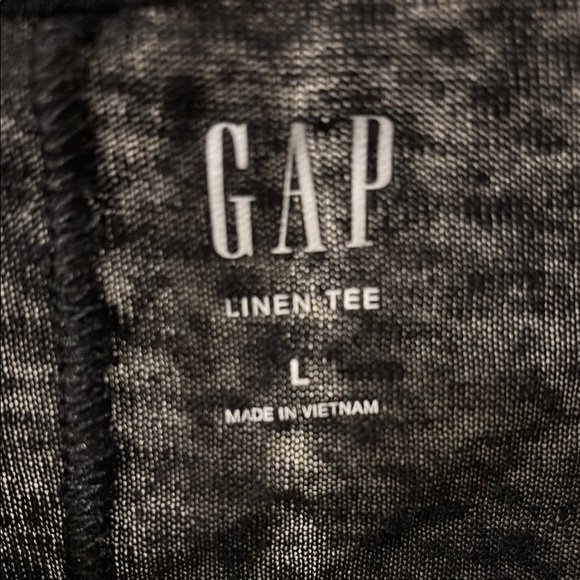 GAP Black Relaxed V Neck Collar Blouse NWT Large - Picture 4 of 5